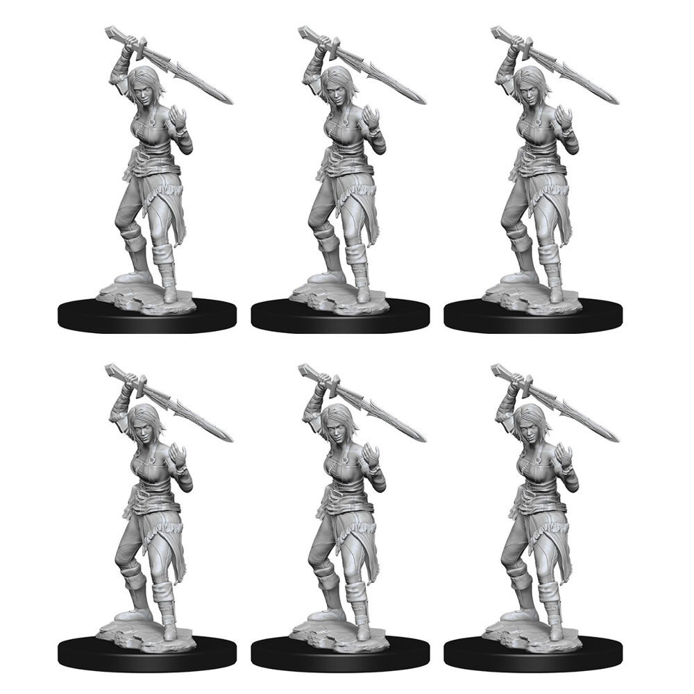 6PK Magic the Gathering Unpainted Miniatures Nahiri