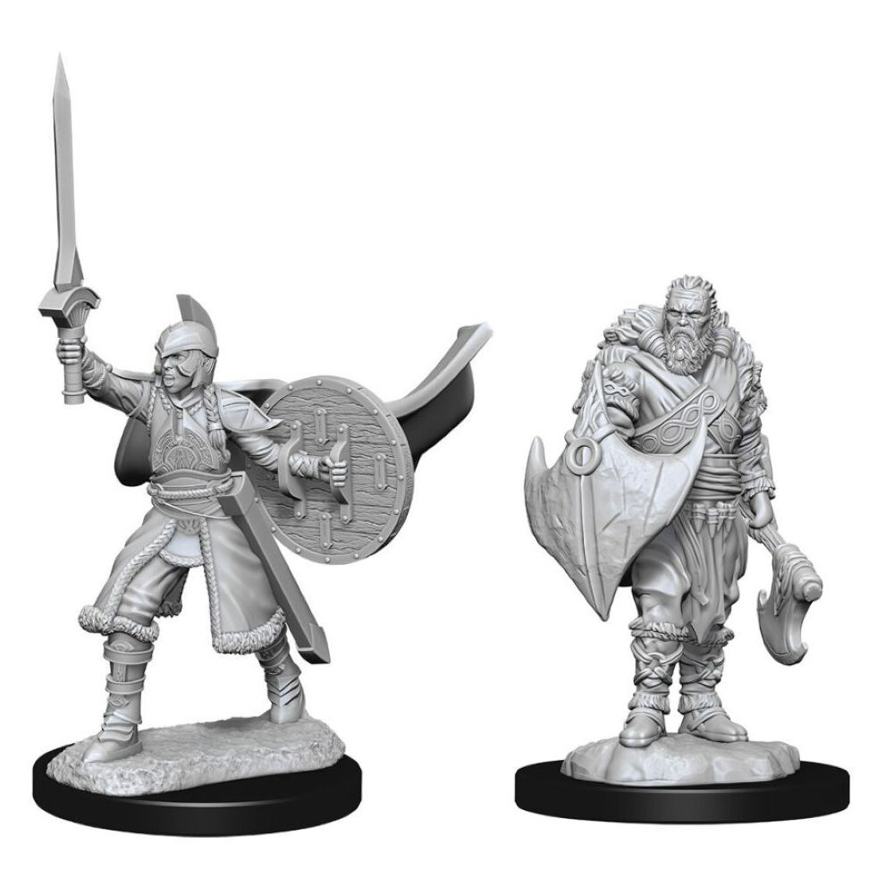 3x 2pc Magic the Gathering Unpainted Miniatures Human Berserkers