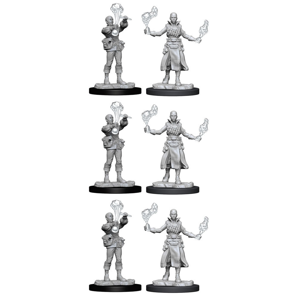 3x 2pc Pathfinder Deep Cuts Unpainted Miniatures Human Alchemist Female