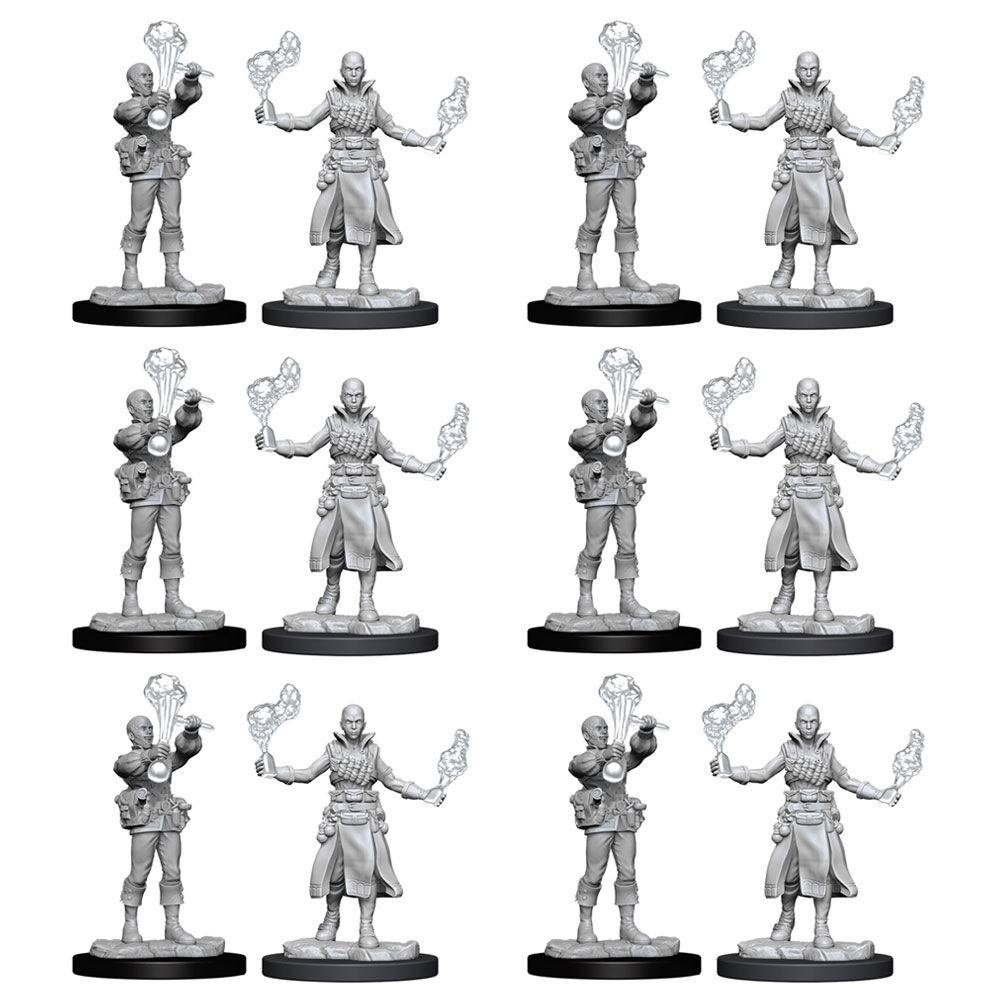 6x 2pc Pathfinder Deep Cuts Unpainted Miniatures Human Alchemist Female