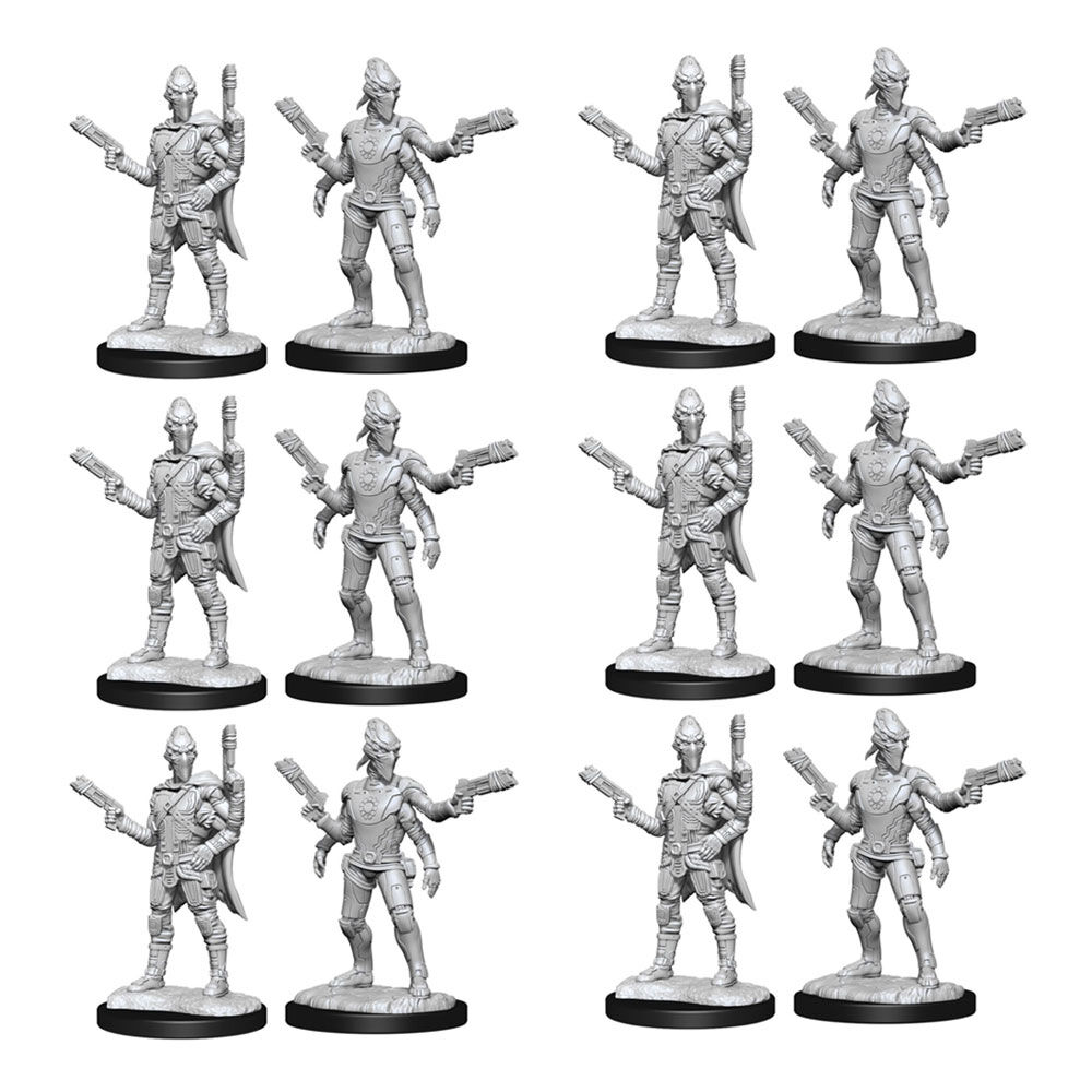 6x 2pc Starfinder Deep Cuts Unpainted Miniatures Kasatha Operative