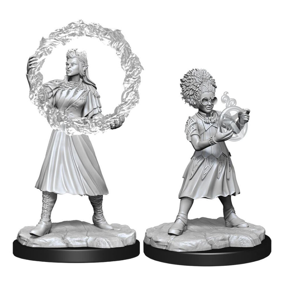 2pc Magic the Gathering Unpainted Miniatures Rootha & Zimone