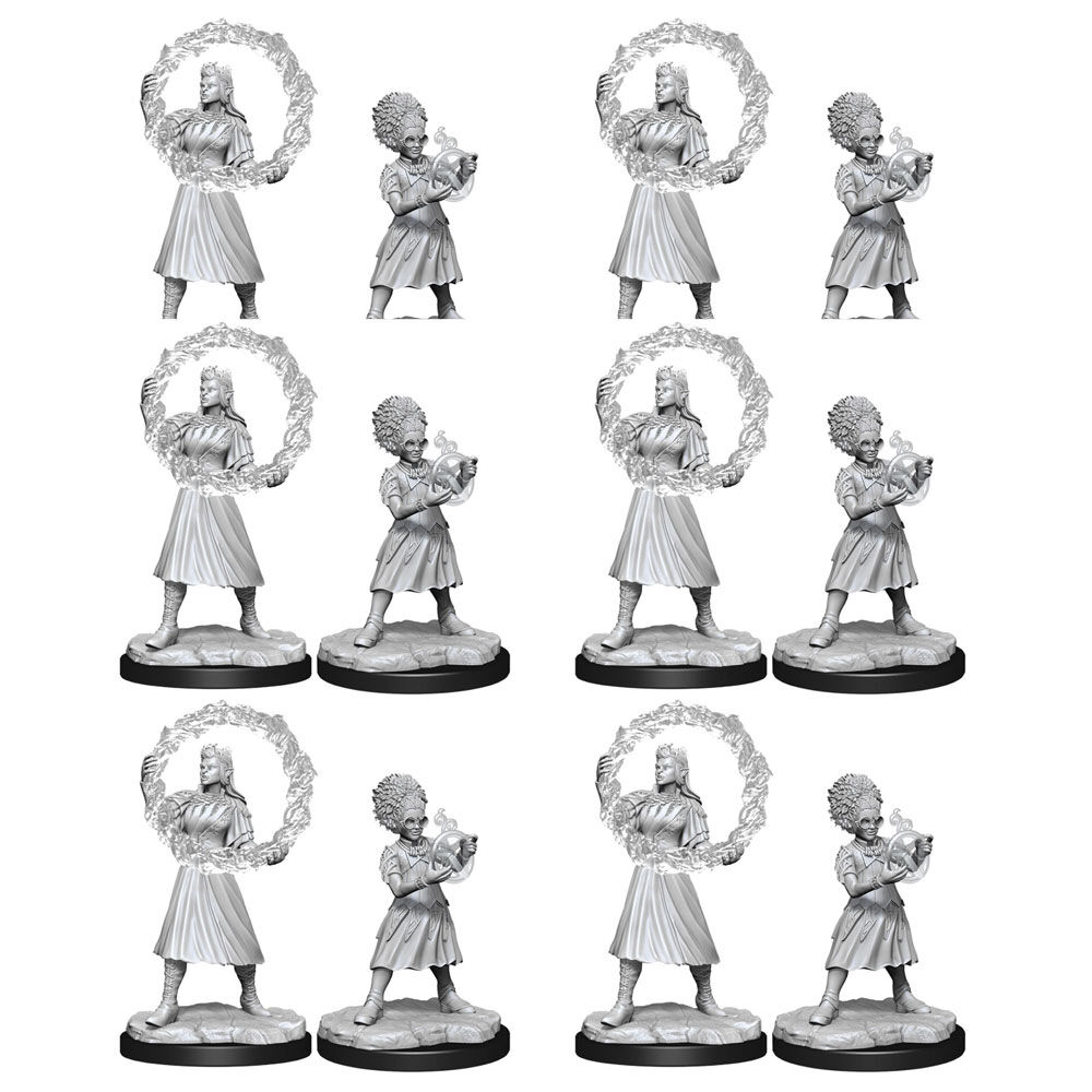 6x 2pc Magic the Gathering Unpainted Miniatures Rootha & Zimone