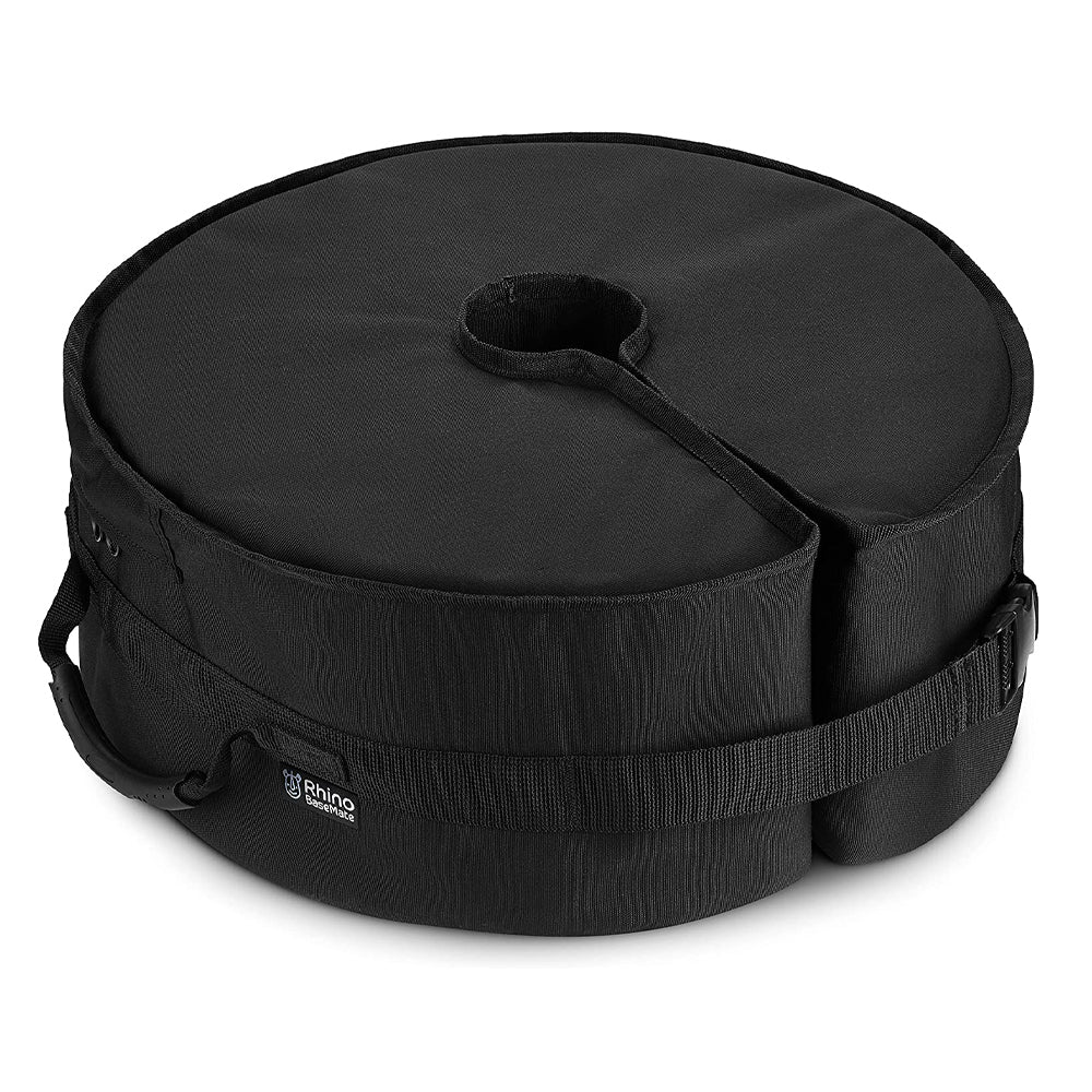 Rhino Basemate Round Outdoor Offset Cantilever Umbrella Base 18" Black