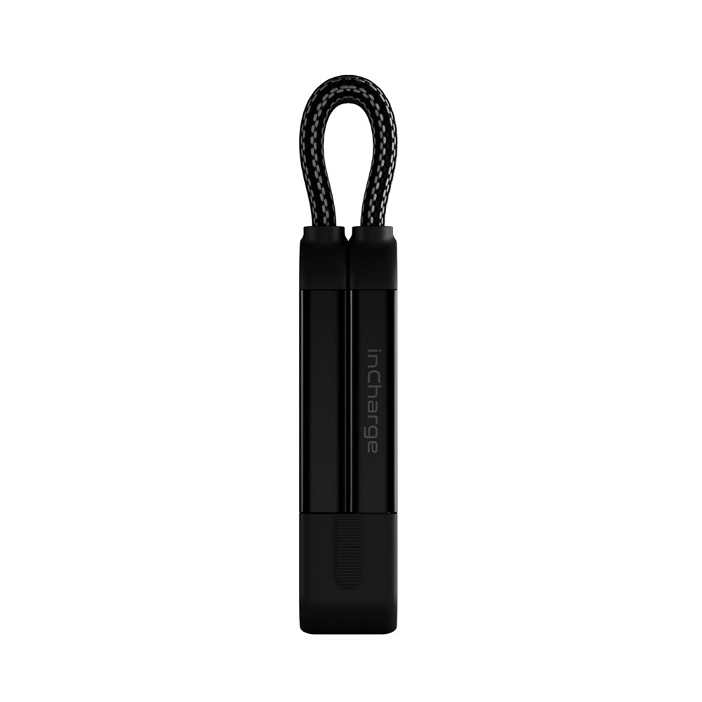 Rolling Square 6in1 inCharge X 100W Keyring Cable - Lava Black