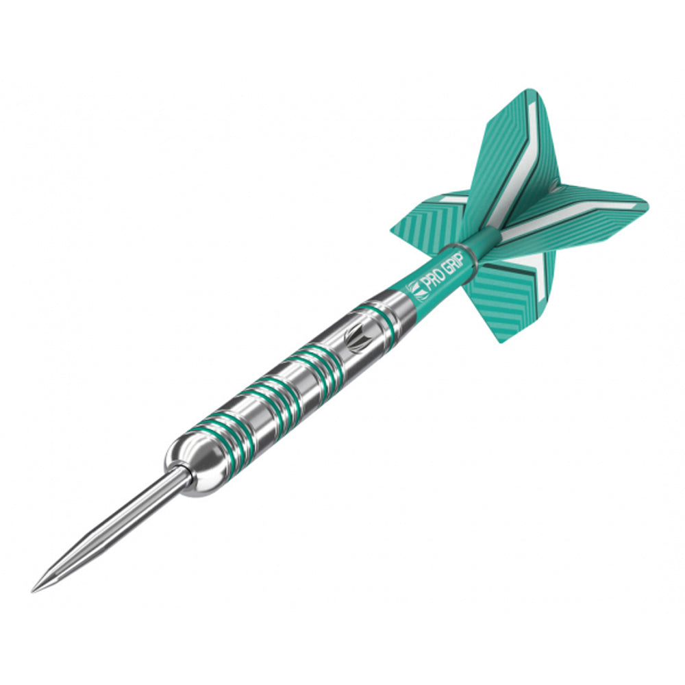 12pc Target Rob Cross 80% Tungsten Dart Set 22g - Aqua