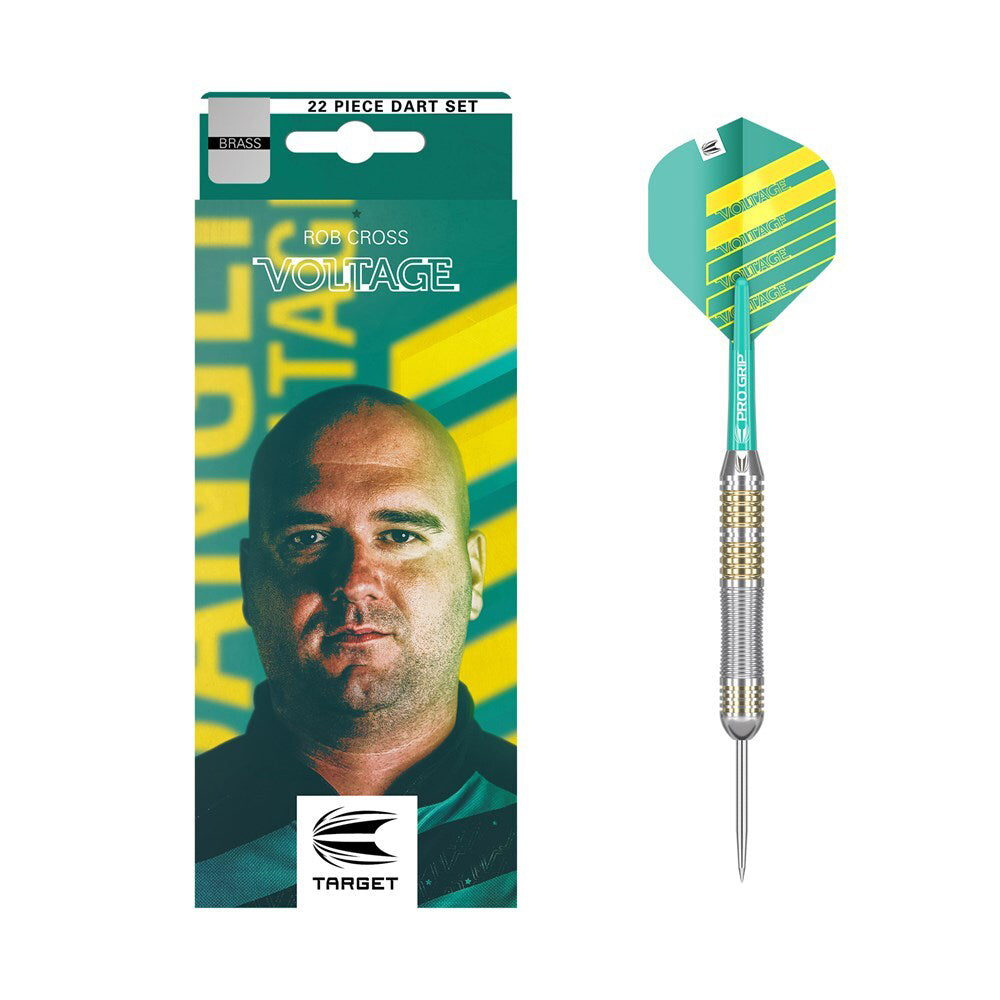 Target Rob Cross Brass Steel Tip Dart/Shaft/Flight/Wallet Accessory Set 22g