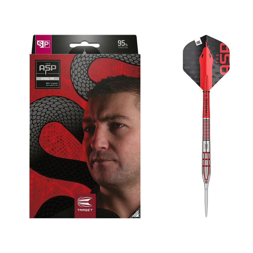 Target Nathan Aspinall G2 95% Steel Tip Darts 26g - Red