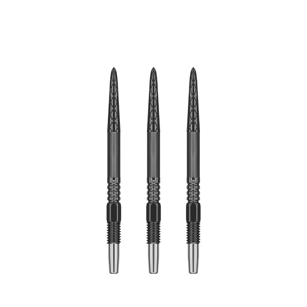 3pc Target Swiss DX Diamond Grip Dart Points 30mm - Black