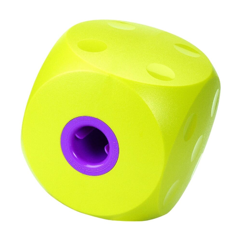 Buster Food Cube Interactive Treat Dispensing Dog Toy Large Lime
