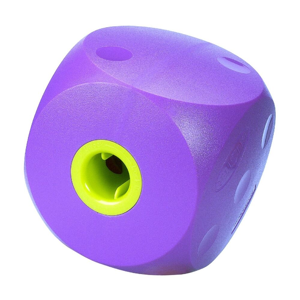 Buster Food Cube Interactive Treat Dispensing Dog Toy Large Purple
