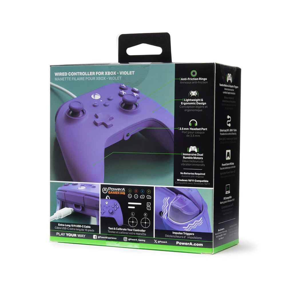 PowerA Xbox Series X/S Wired Gaming Controller - Violet