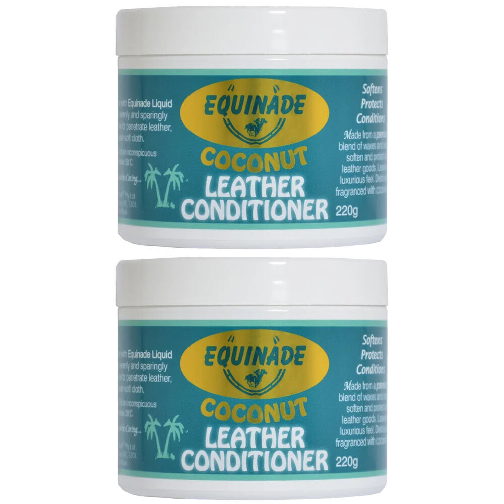 2PK Equinade Coconut Leather Conditioner Nourishes & Protects 220g