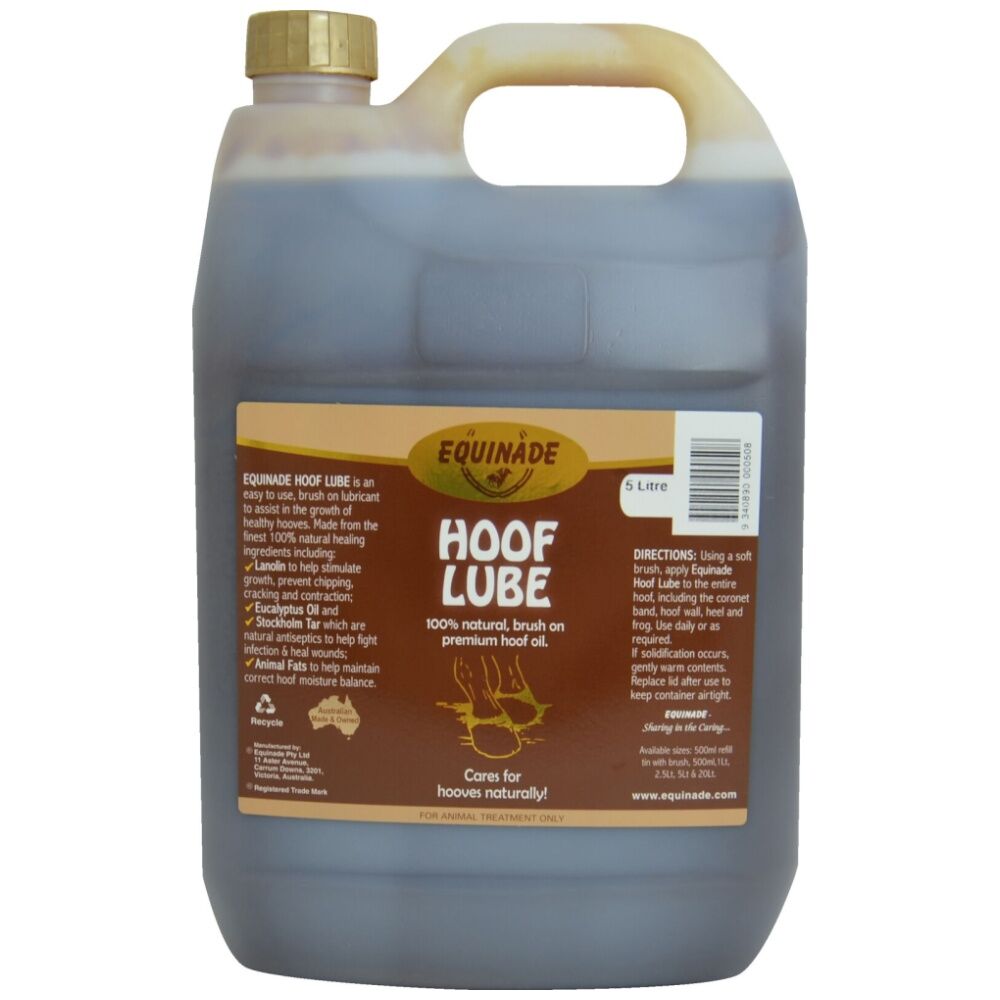 Equinade Hoof Lube w/ Natural Oils Horse Treatment Hooves Care 5L
