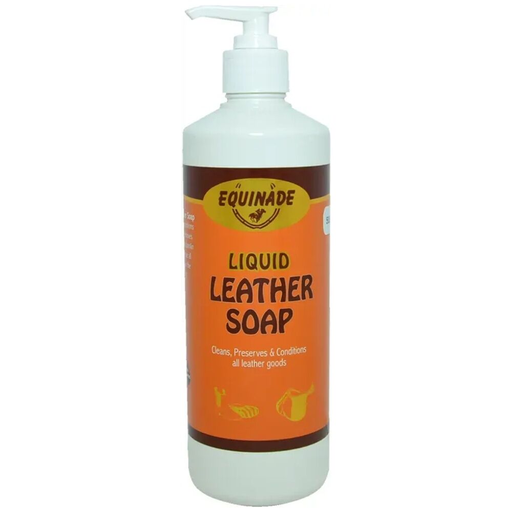 4PK Equinade Liquid Leather Soap Cleaner & Conditioner W/ Pump 500ml