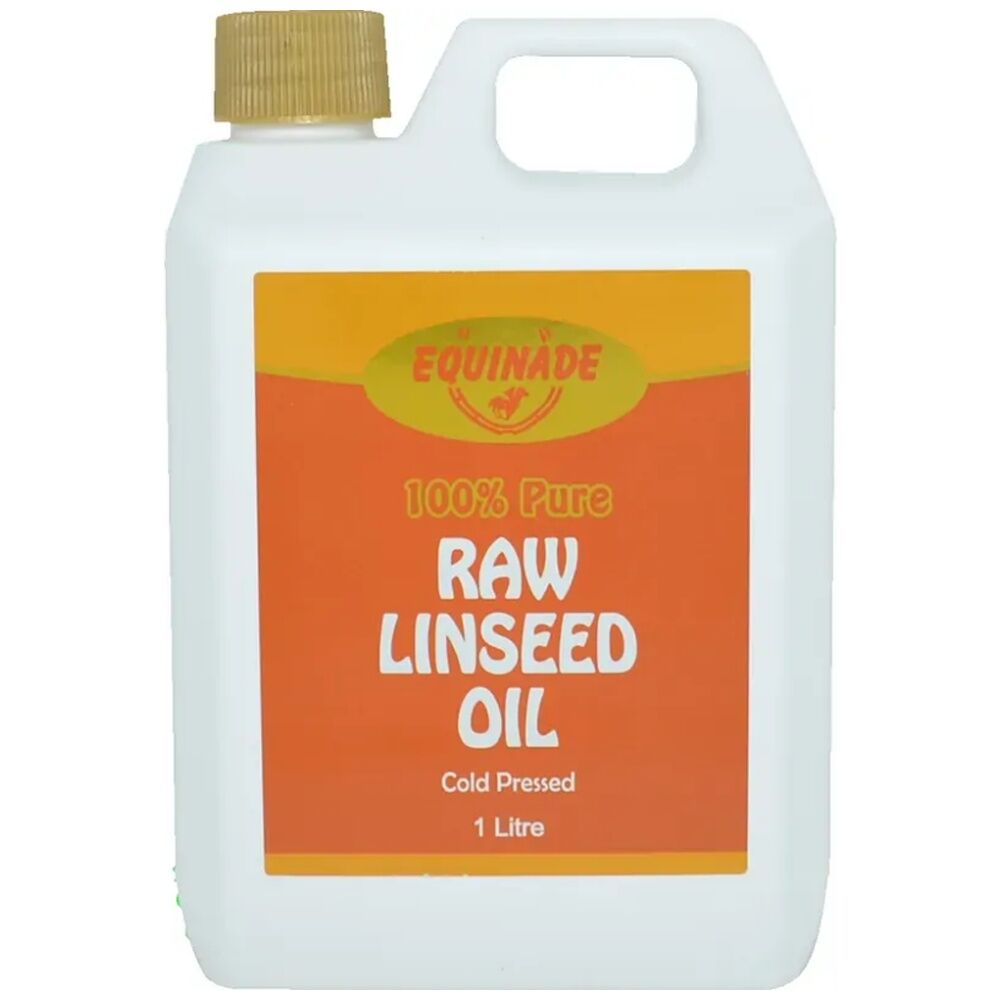 2PK Equinade Raw Linseed Oil Cold Pressed Horse Coat Conditoner Care 1L