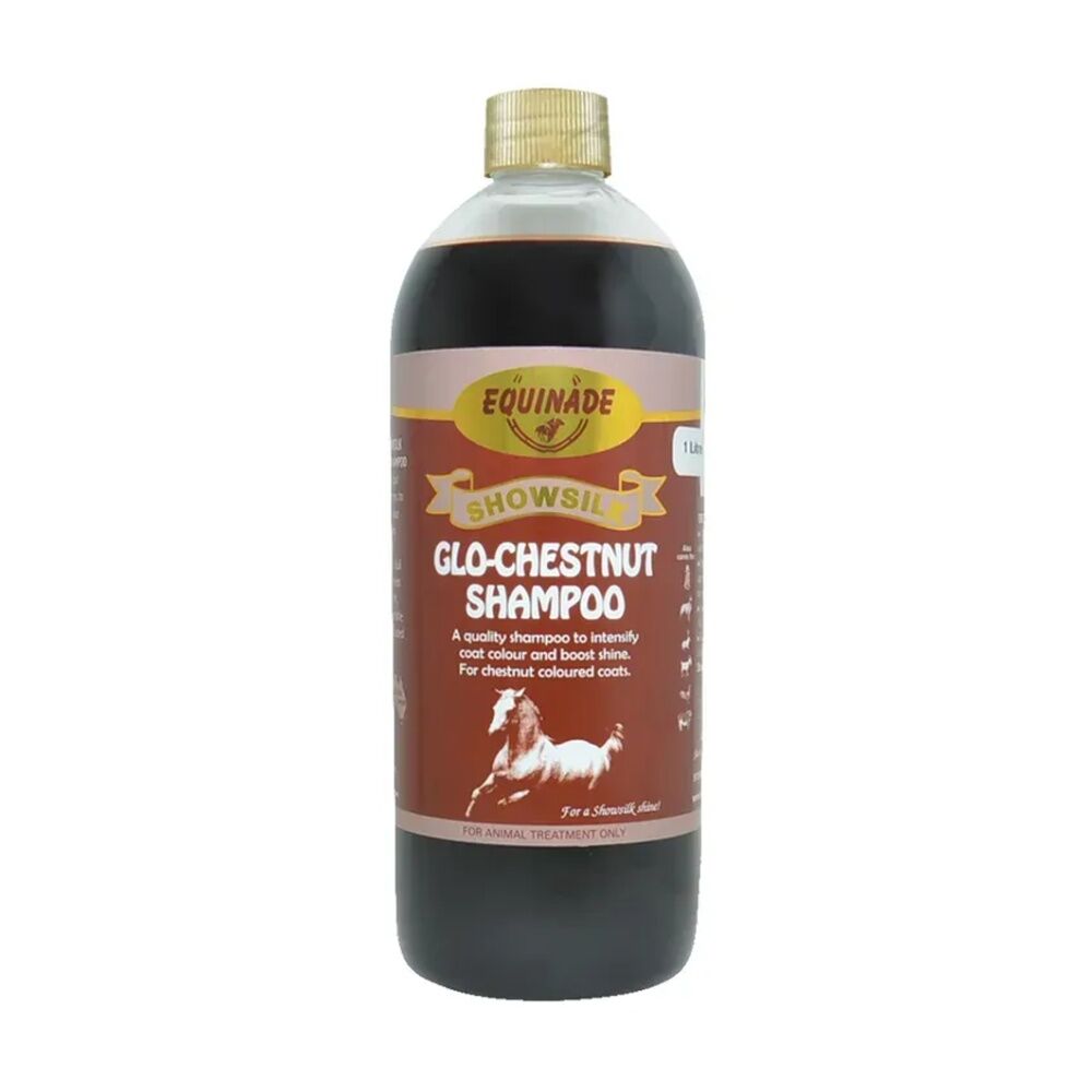 Equinade Showsilk Glo Chestnut Horse Coat Grooming Care Shampoo 1L