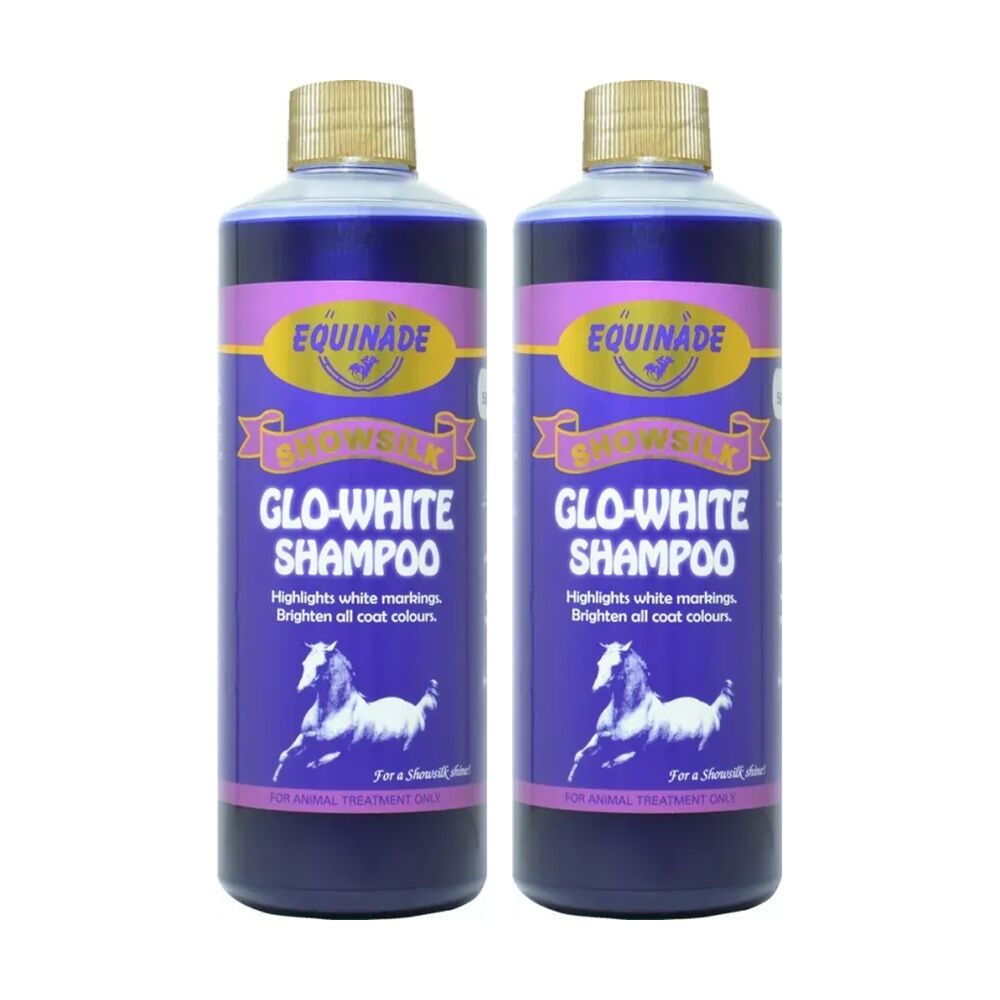 2PK Equinade Showsilk Glo White Horse Coat Grooming Care Shampoo 250ml