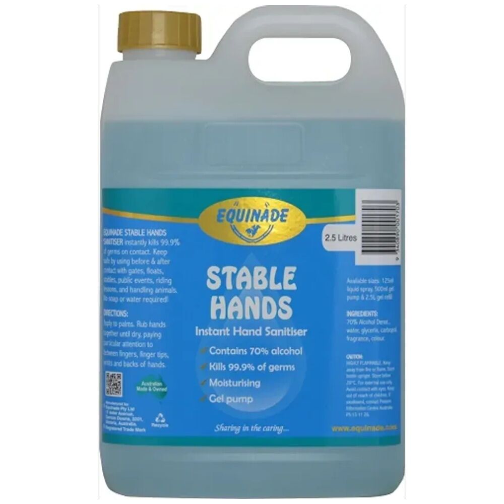 2PK Equinade Stable Hand Sanitiser Gel w/ 70 Percent Alcohol 2.5L