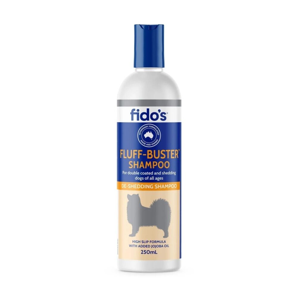 2PK Fidos Pet Dog Grooming Washing Care Shampoo Fluff Buster 250ml