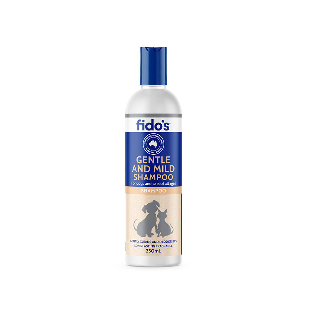 4PK Fidos Pet Dog & Cat Grooming Washing Care Shampoo Gentle Mild 250ml