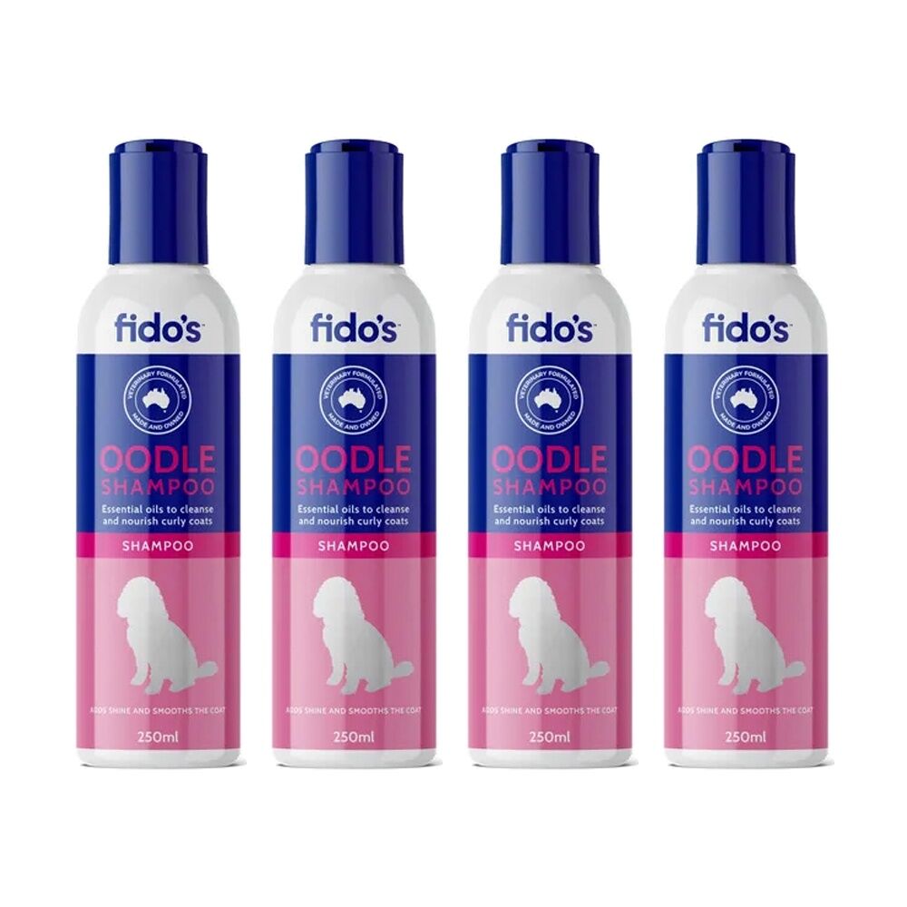 4PK Fidos Pet Dog Grooming Washing Care Shampoo Oodles 500ml