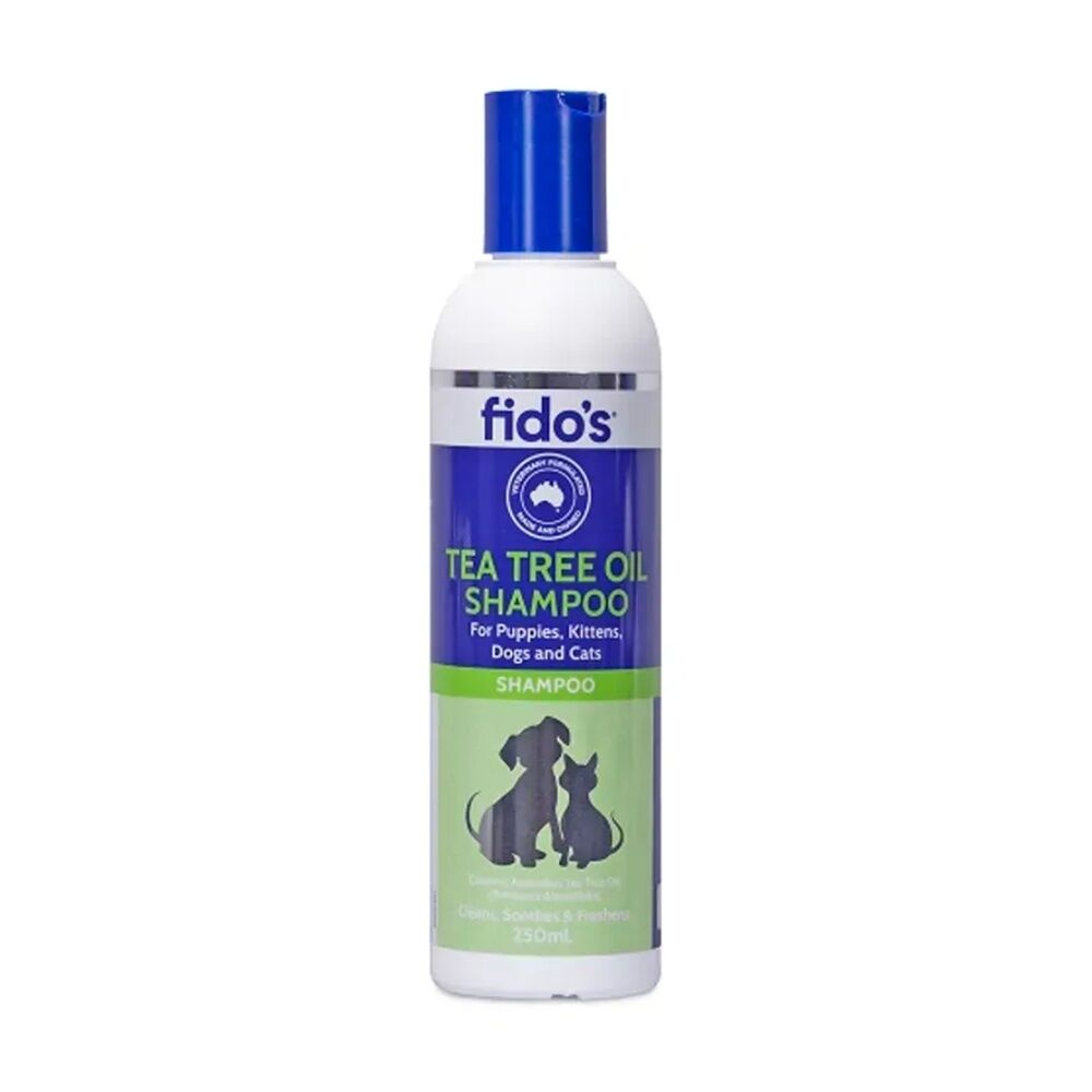 2PK Fidos Pet Dog & Cat Grooming Washing Care Shampoo Tea Tree Oil 250ml