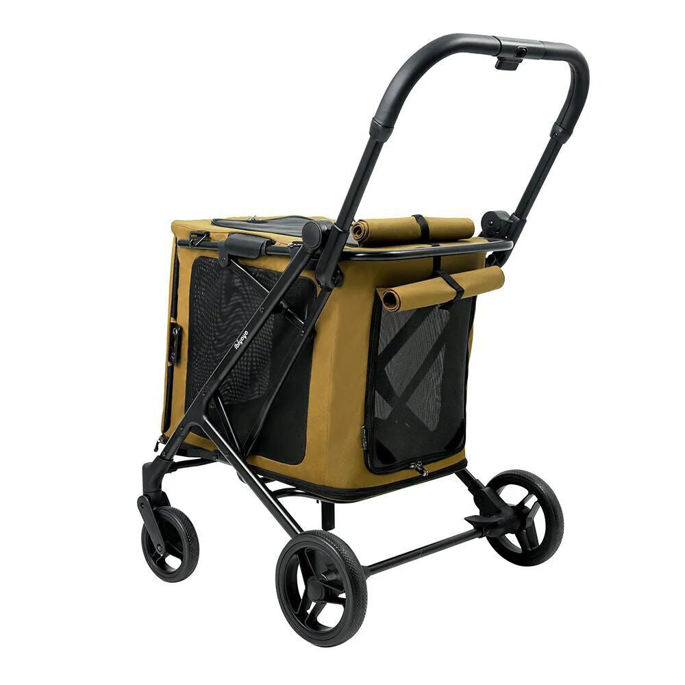 Ibiyaya Bigbuddy Folding Pet Stroller/Crate/Carrier Combo Camel