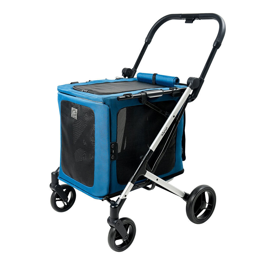Ibiyaya Bigbuddy Folding Pet Stroller/Crate/Carrier Combo Crystal Teal