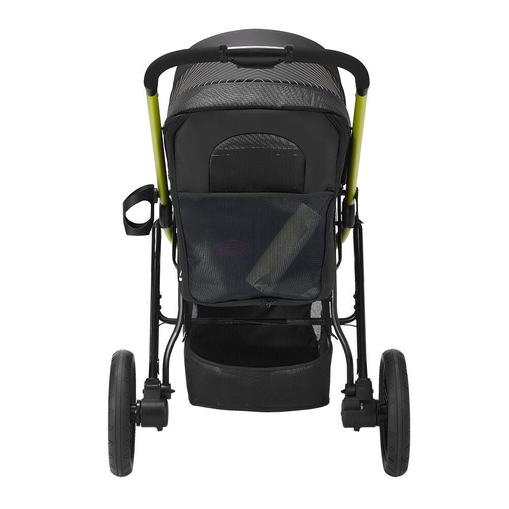 Ibiyaya The Beast Pet Jogging Stroller/Carrier for Pets up to 25kg Jet Black