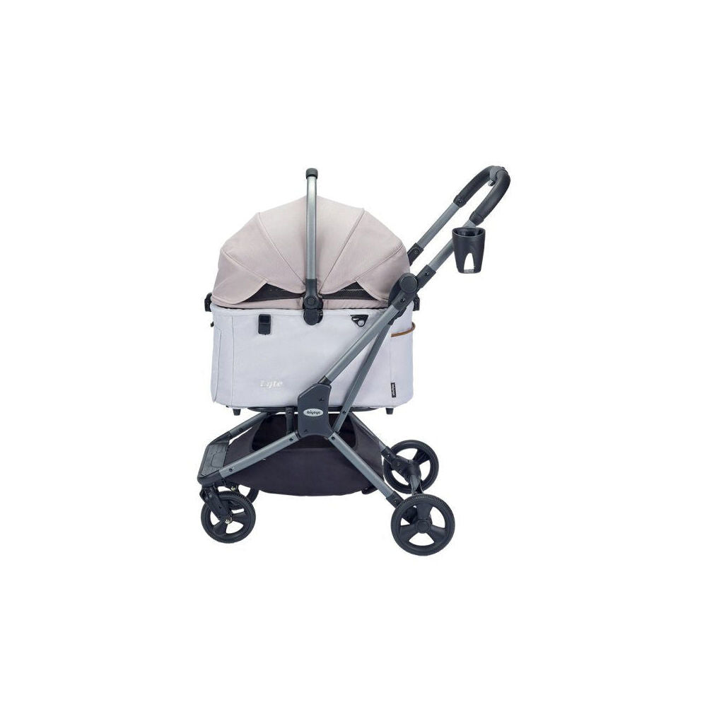 Ibiyaya Lyte 3-In-1 Detachable Pet Stroller/Carrier For Dogs/Cats Medium Apricot