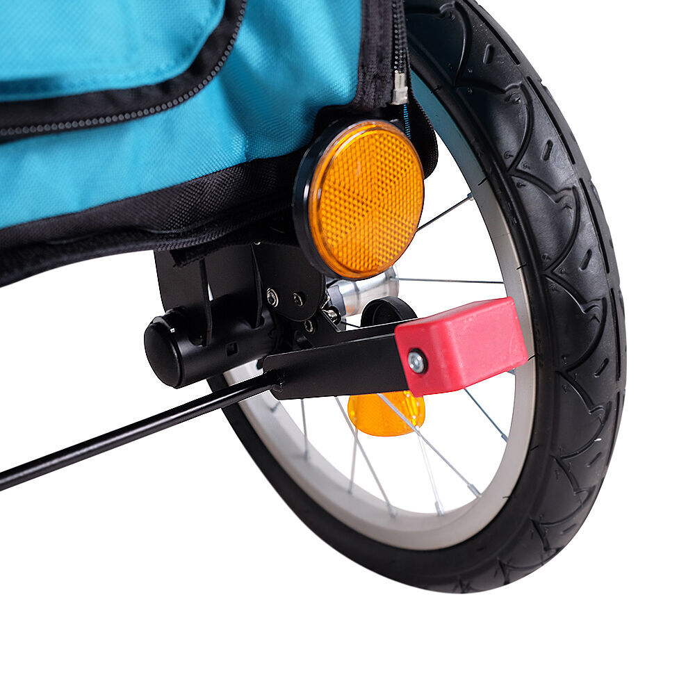 Ibiyaya Happy Pet Trailer/Jogger/Carrier 2.0 w/Bicycle Tow Attachment Blue