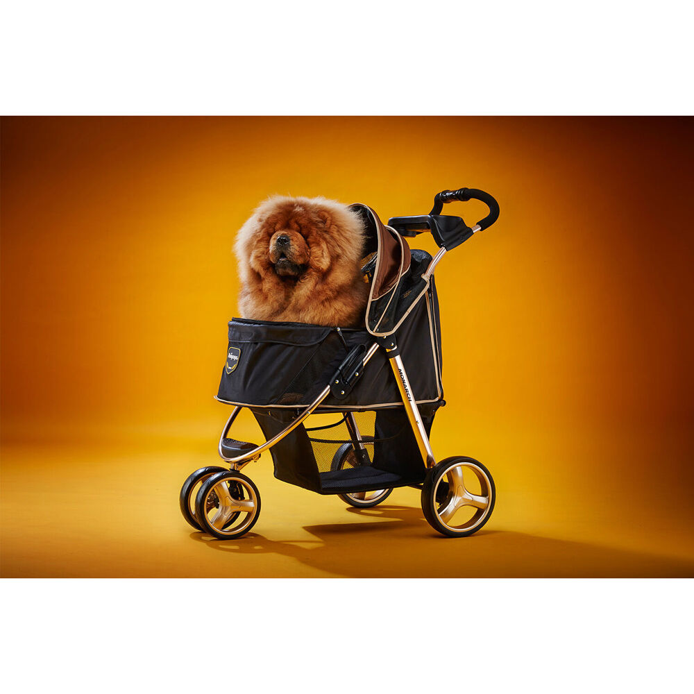 Ibiyaya Monarch Foldable Pet Jogger/Stroller For Pets up to 28kg Luxury Gold