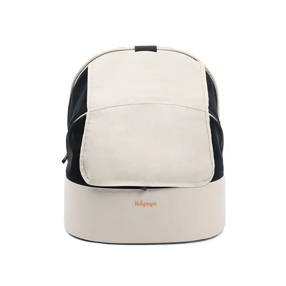 Ibiyaya Panorama Zipper-Free Small Pet Carrier/Travel Bag Buttermilk