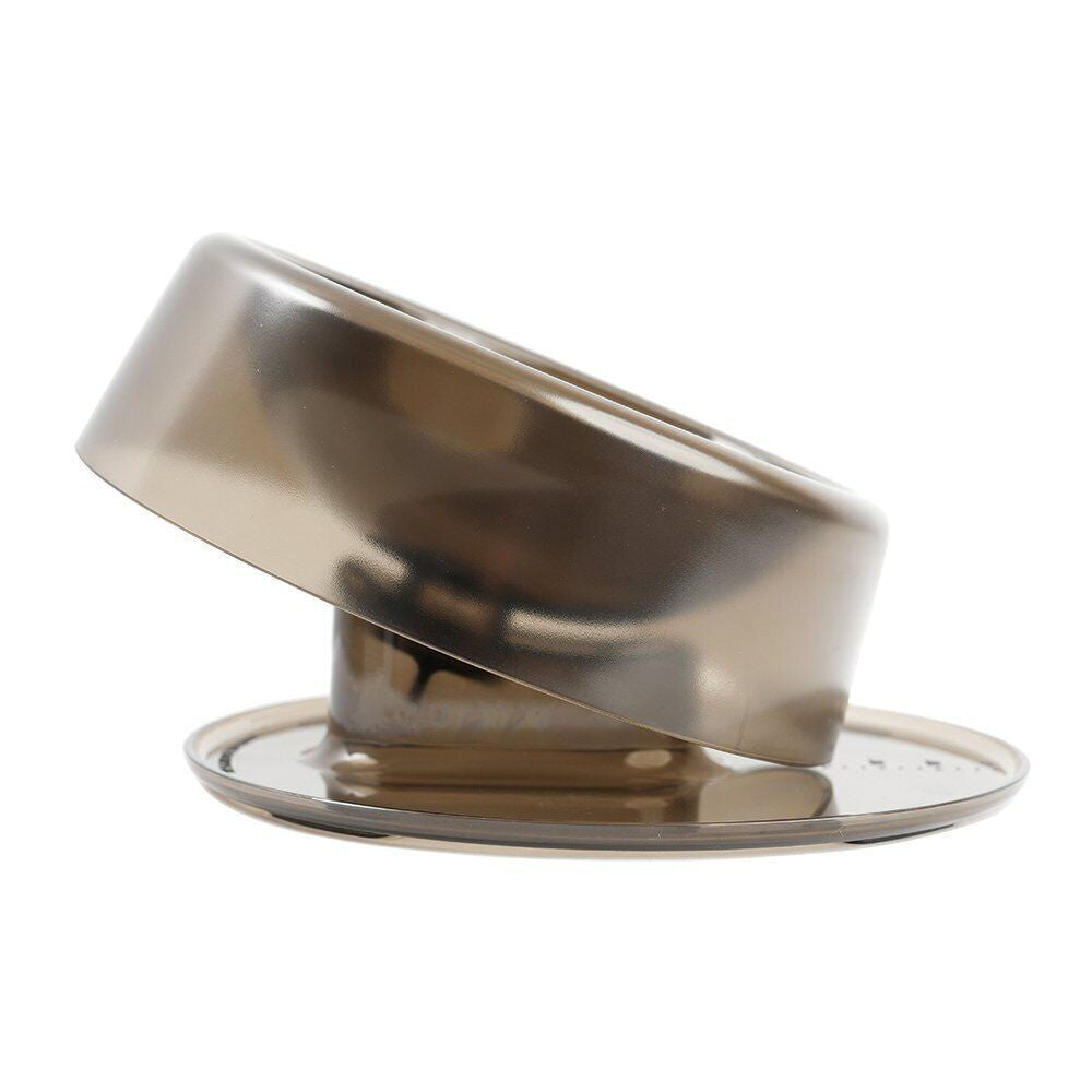 2PK Ibiyaya Tilt-n-Serve Pet Feeding Bowl for Dogs/Cats 420ml Clear/Brown