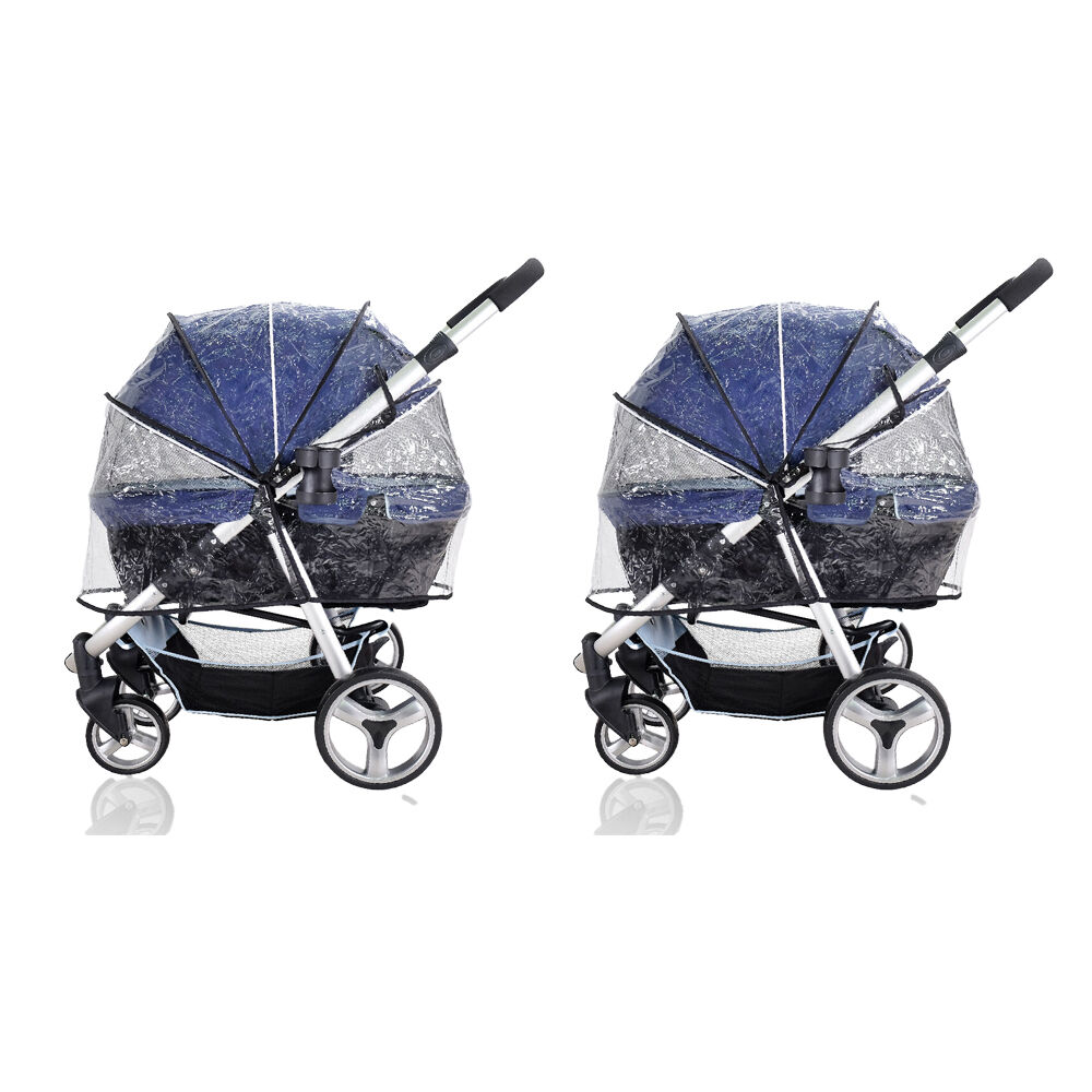 2PK Ibiyaya Raincover for Cleo/Monarch/Gentle Giant/The Beast Pet Strollers/Pram