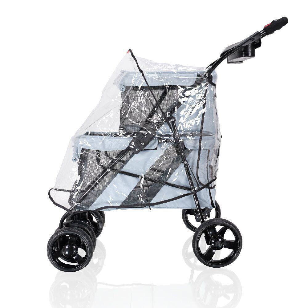 2PK Ibiyaya Universal Waterproof Raincover For Pet Stollers/Prams/Carriers