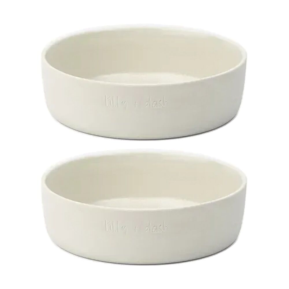 2PK Lilly & Dash Pet Cat Feeding Drinking Dish Bowl 265ml Cloud