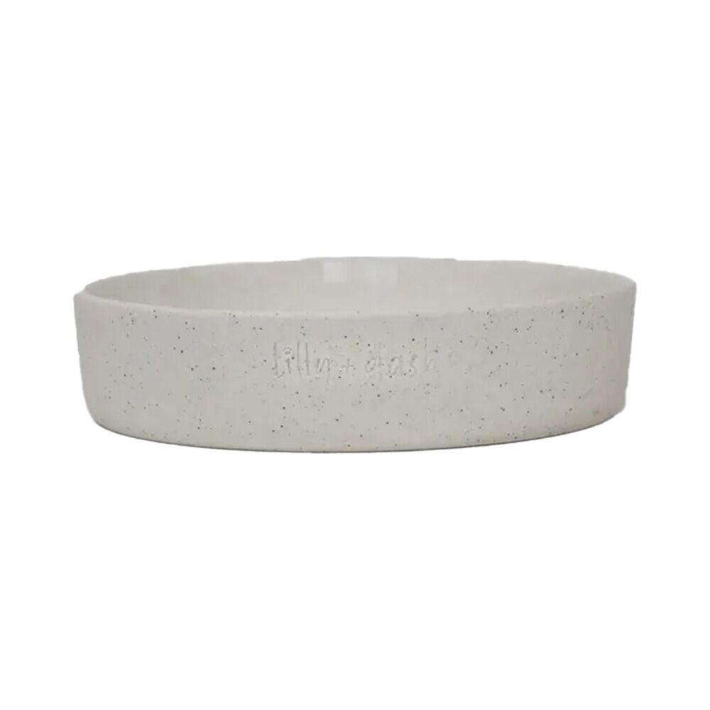 2PK Lilly & Dash Pet Cat Feeding Drinking Dish Bowl 265ml Milk Speckle
