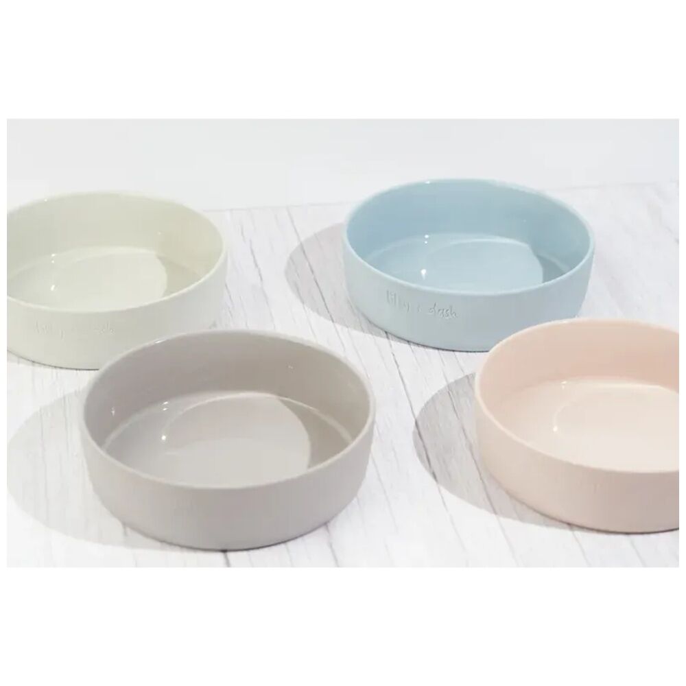 Lilly & Dash Pet Cat Feeding Drinking Dish Bowl 265ml Sky