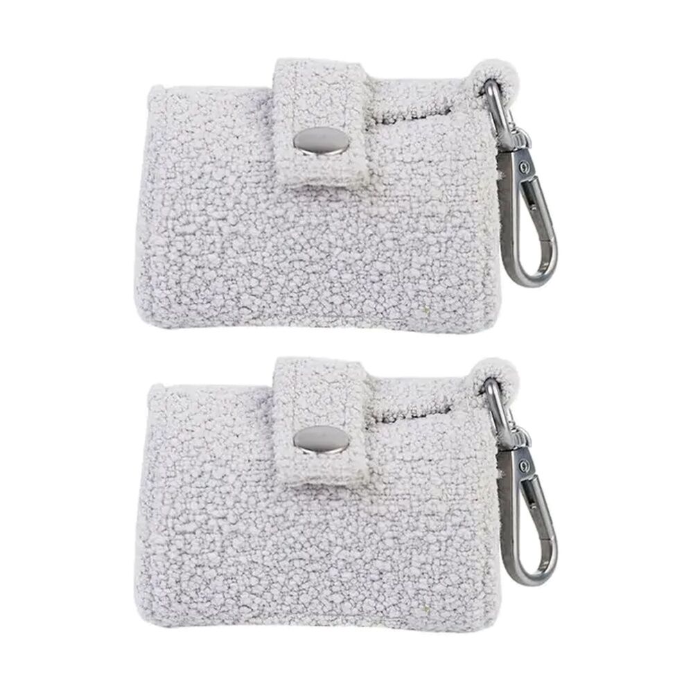 2PK Lilly & Dash Pet Dog Waste Bag Holder w/ Clip Attachment 50x50x50mm Cloud