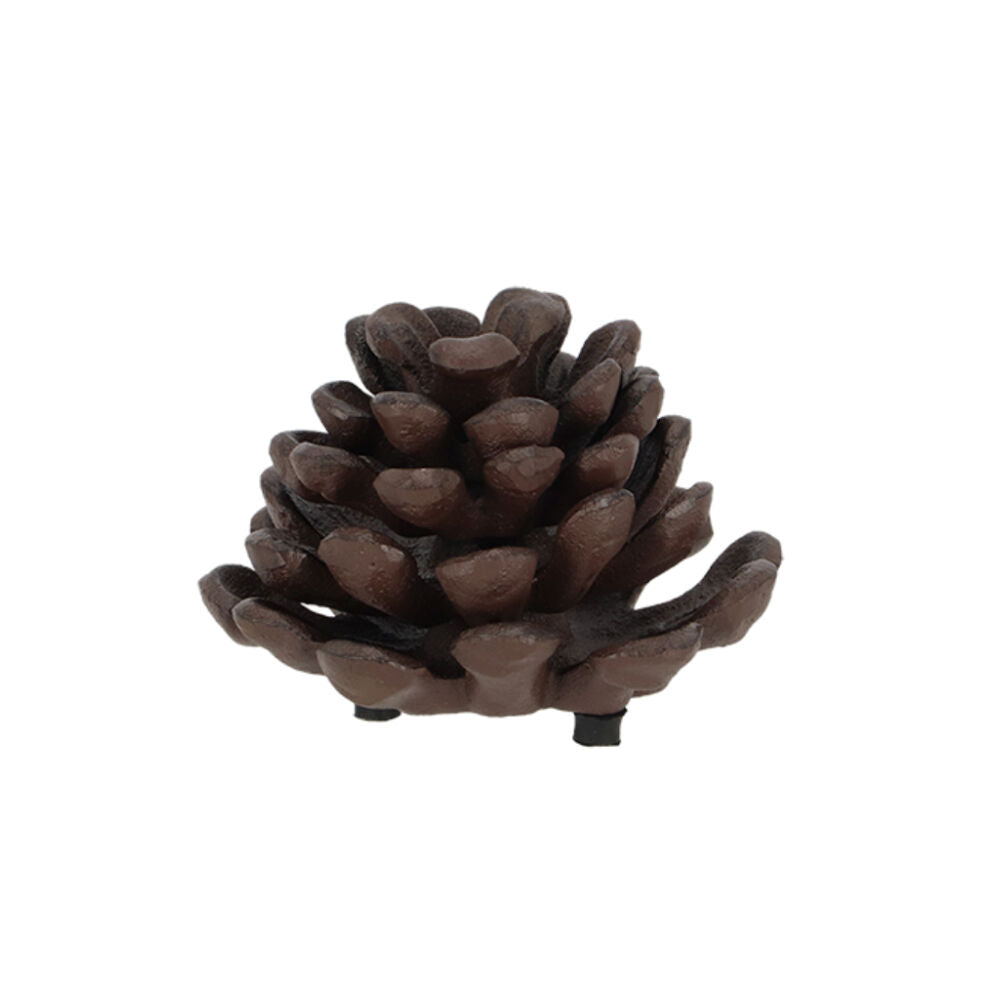 Esschert Design Cast Iron Pinecone Candle Holder Large Brown