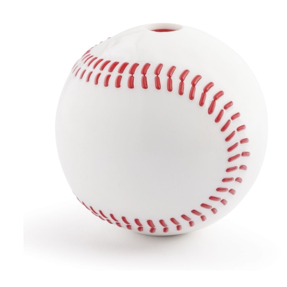 Planet Dog Durable Treat Dispensing & Throwing Fetch Toy 12cm Baseball