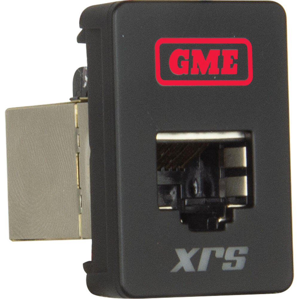 GME RJ45 Type 1 Pass Through Adapter Fits Selected Toyota Models 33.3x22.8mm Red