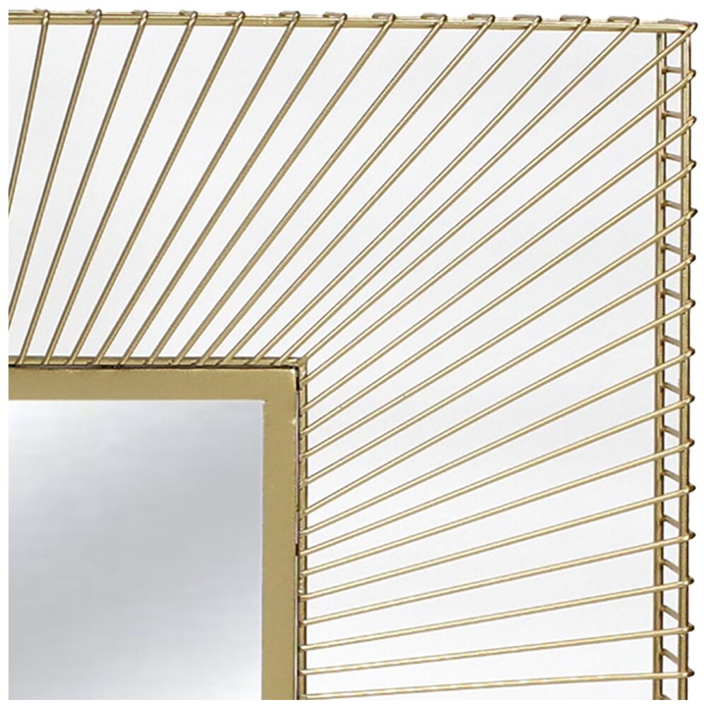 NF Living Reflectric Mirror 91x91cm Metal & Glass Finish - Gold