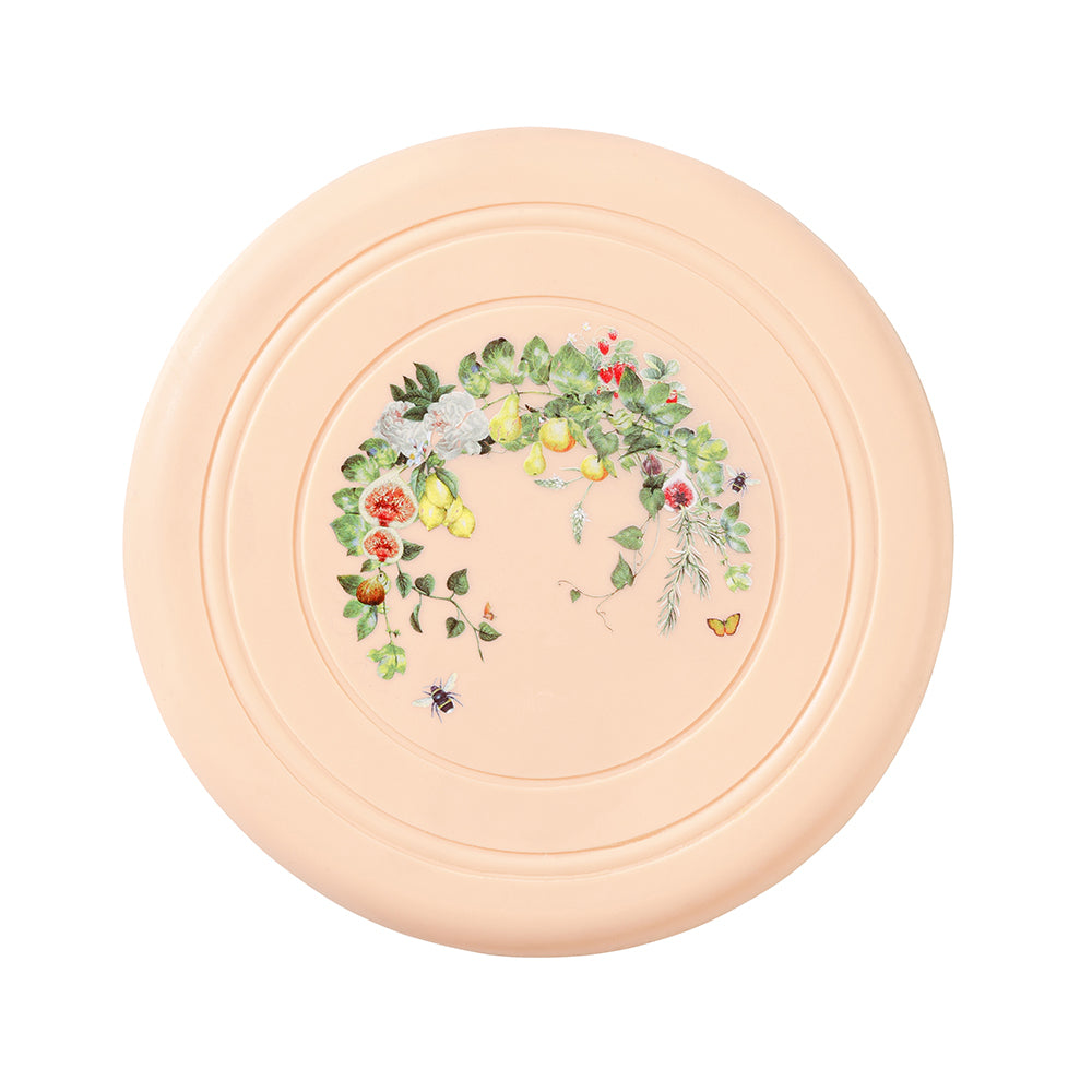 2x Gummi The Commons Dog Toy Flying Disc Outdoor Toy - Peach