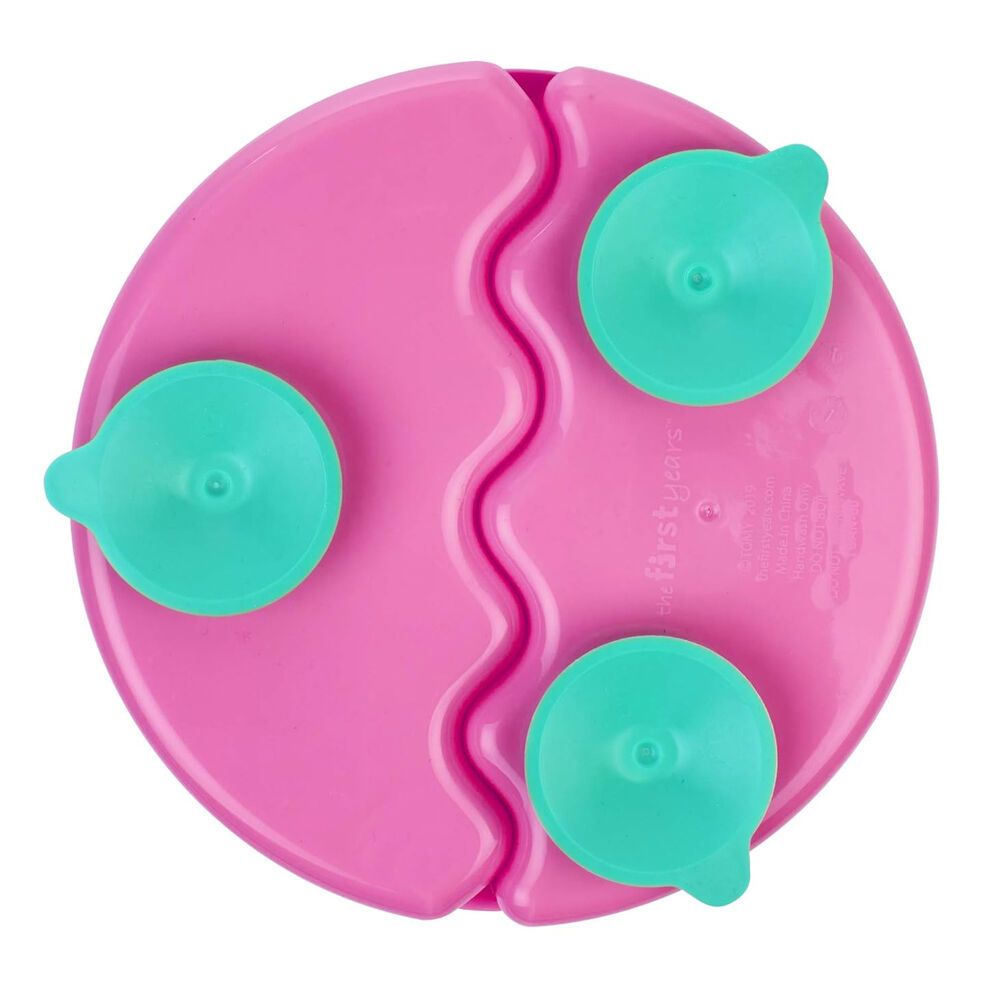 2PK Disney Junior Minnie Mouse Suction Plate Kids 12m+ Pink