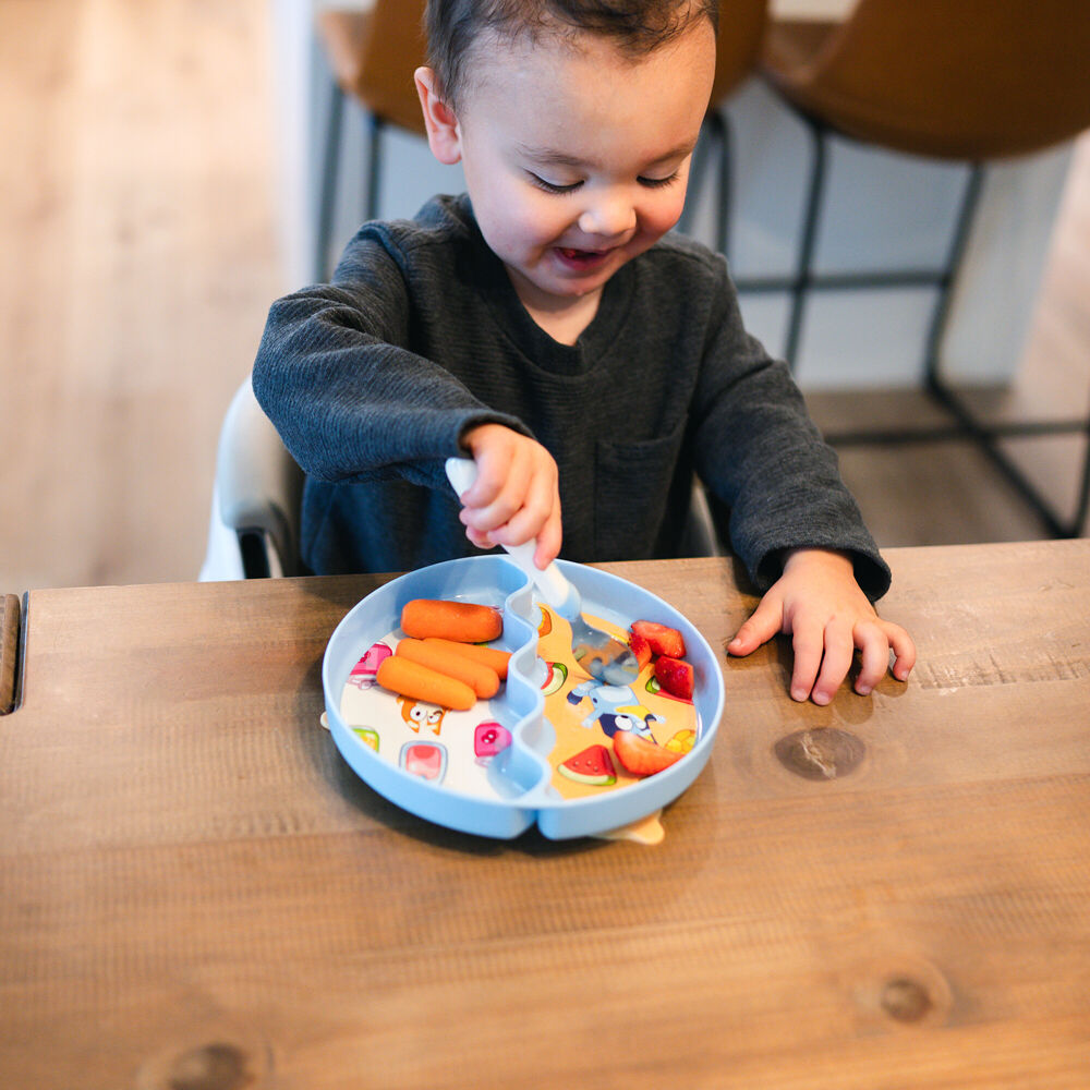 3pc The First Years Bluey Toddler Feeding Set w/Bowl Plate Spoon BPA Free 9m+