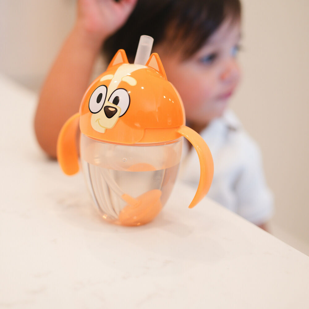 4PK The First Years Bingo Weighted Straw Trainer/Sippy Cup 207ml 6 Months+