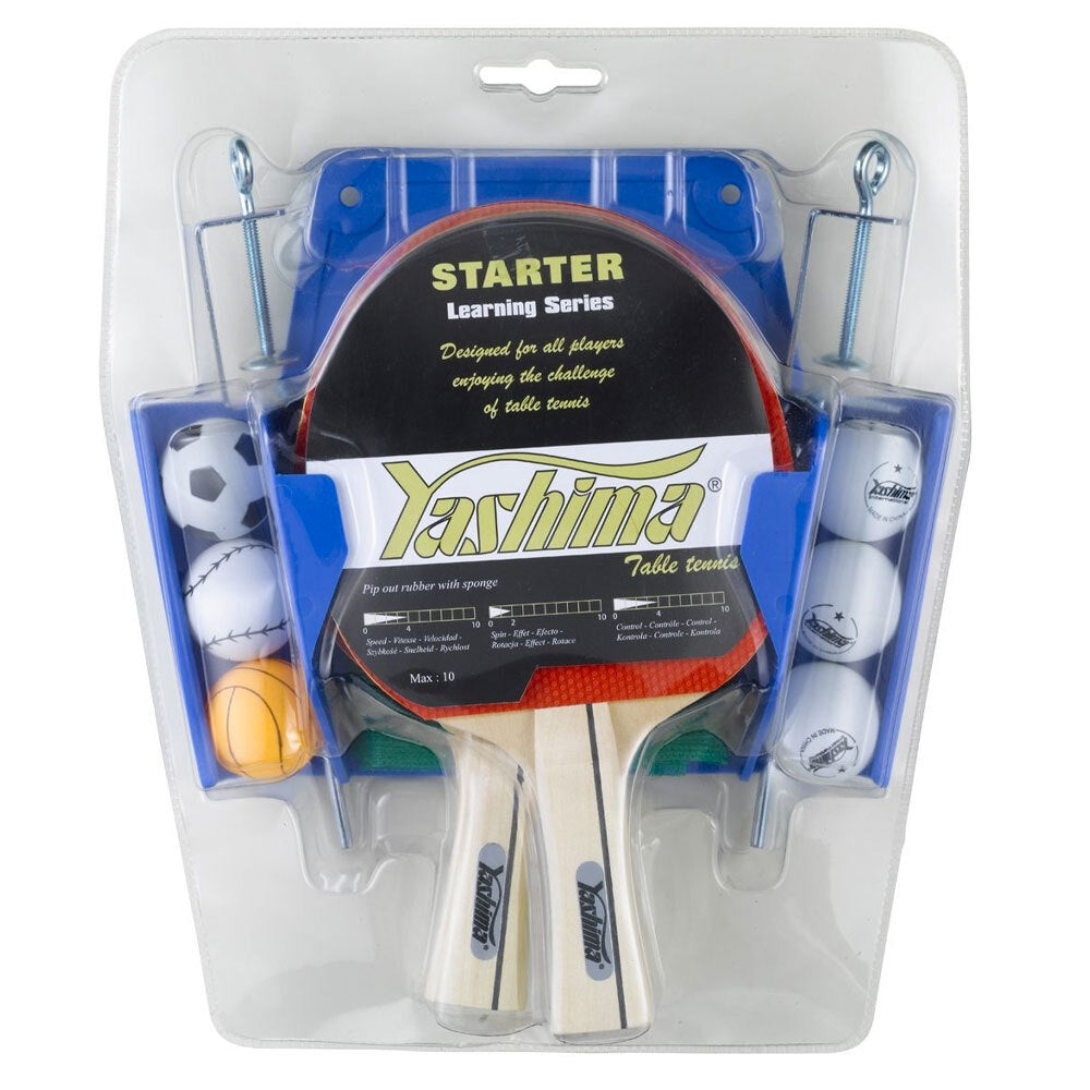 Yashima Starter Table Tennis/Ping Pong Learner Set With Hanger